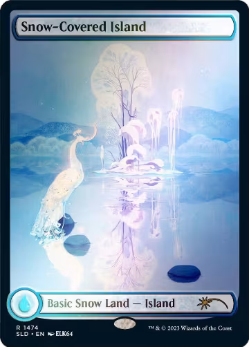 Snow-Covered Island (1474) (Rainbow Foil) (1474), Secret Lair Drop Series — Magic card price