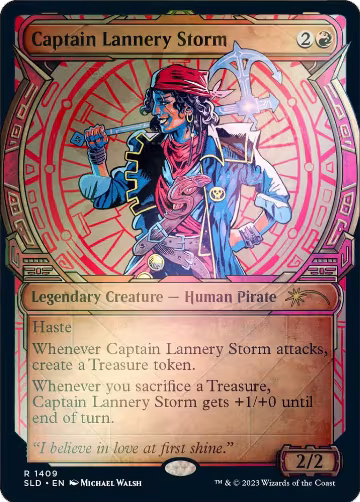 Captain Lannery Storm (Rainbow Foil) (1409), Secret Lair Drop Series — Magic card price