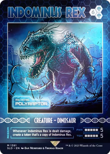 Indominus Rex - Polyraptor (Rainbow Foil) (1391), Secret Lair Drop Series — Magic card price