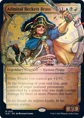 Admiral Beckett Brass (Rainbow Foil) (1410), Secret Lair Drop Series — Magic card price