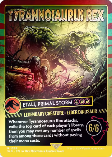 Tyrannosaurus Rex - Etali, Primal Storm (Rainbow Foil) (1389), Secret Lair Drop Series — Magic card price