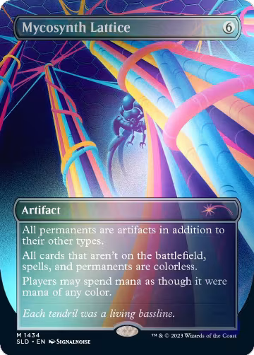 Mycosynth Lattice (Rainbow Foil) (1434), Secret Lair Drop Series — Magic card price