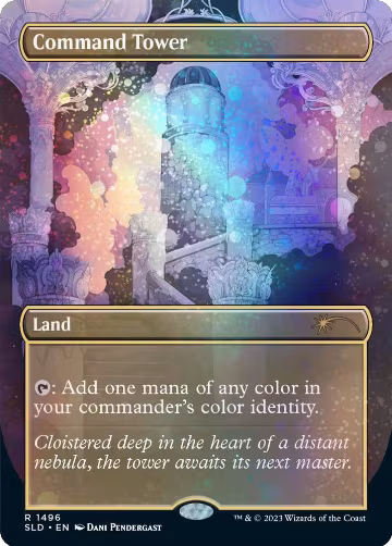Command Tower (1496) (Galaxy Foil) (1496), Secret Lair Drop Series — Magic card price