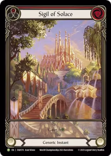 Sigil of Solace (FAB178) (FAB178), Flesh and Blood: Promo Cards — Flesh & Blood card price
