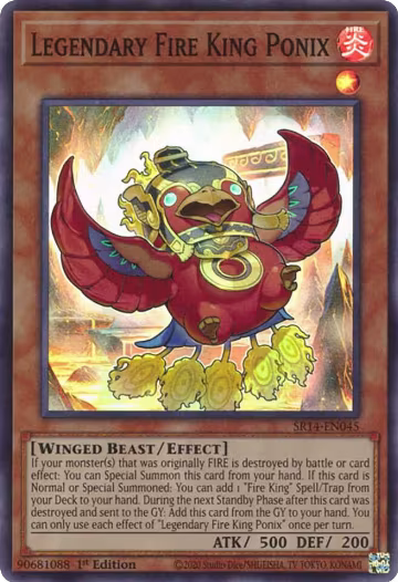 Legendary Fire King Ponix (SR14-EN045), Structure Deck: Fire Kings — Yu-Gi-Oh! card price