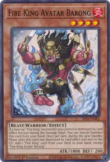 Fire King Avatar Barong (SR14-EN005), Structure Deck: Fire Kings — Yu-Gi-Oh! card price