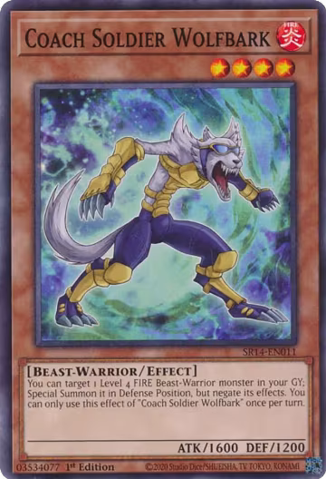 Coach Soldier Wolfbark (SR14-EN011), Structure Deck: Fire Kings — Yu-Gi-Oh! card price