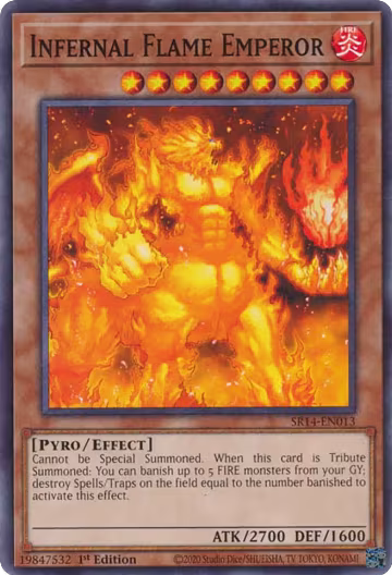 Infernal Flame Emperor (SR14-EN013), Structure Deck: Fire Kings — Yu-Gi-Oh! card price