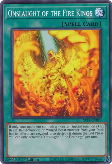 Onslaught of the Fire Kings (SR14-EN026), Structure Deck: Fire Kings — Yu-Gi-Oh! card price