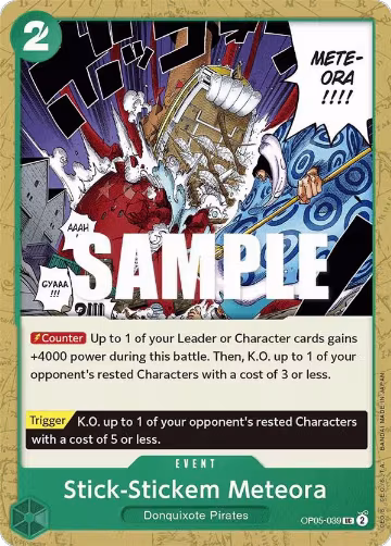 Stick-Stickem Meteora (OP05-039), Awakening of the New Era — One Piece card price
