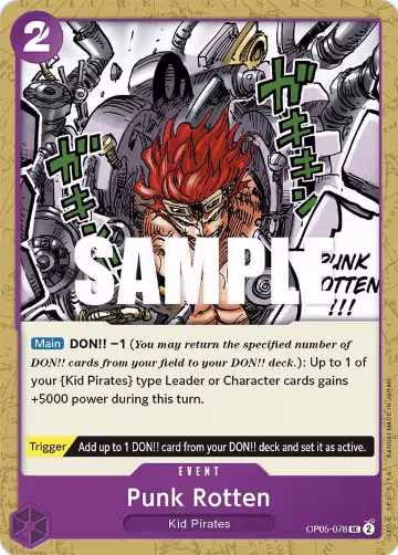 Punk Rotten (OP05-078), Awakening of the New Era — One Piece card price