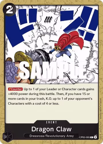 Dragon Claw (OP05-095), Awakening of the New Era — One Piece card price