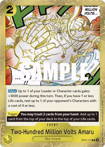 Two-Hundred Million Volts Amaru (OP05-115), Awakening of the New Era — One Piece card price