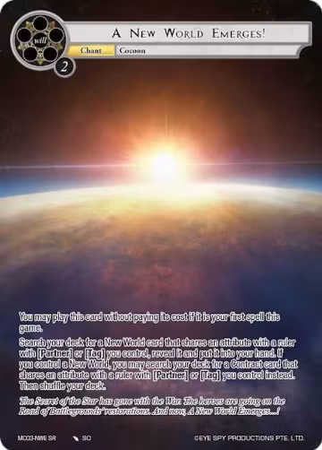 A New World Emerges! (MC03-NWE) — card price
