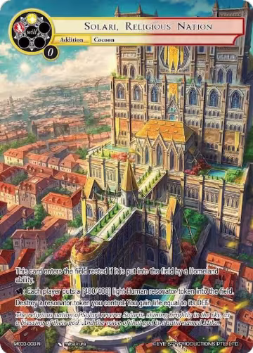 Solari, Religious Nation (MC03-003) — card price