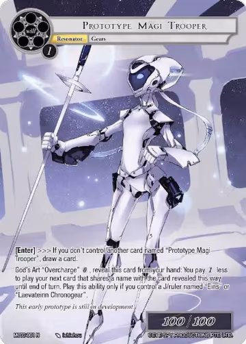 Prototype Magi Trooper (MC03-001), Memoria Collection 03 — Force of Will card price