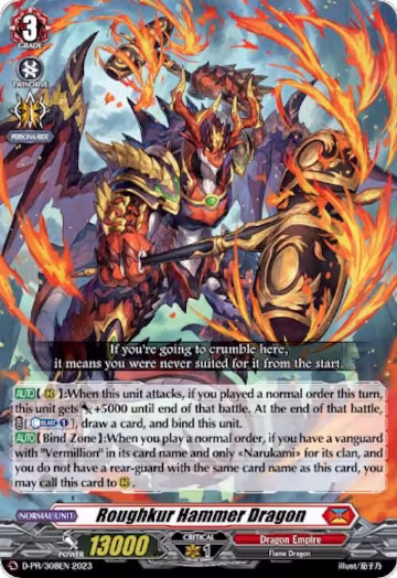 Roughkur Hammer Dragon (D-PR/308EN), D Promo Cards — Vanguard card price