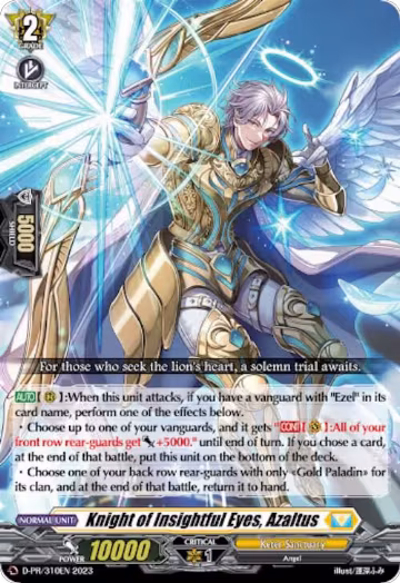 Knight of Insightful Eyes, Azaltus (D-PR/310EN), D Promo Cards — Vanguard card price