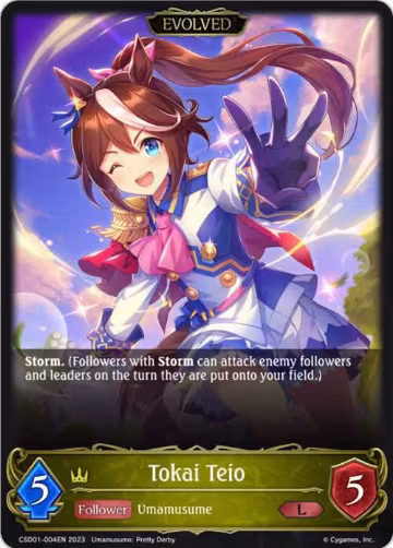 Tokai Teio (Evolved) (CSD01-004EN), Ready, Set, Umamusume! — Shadowverse card price