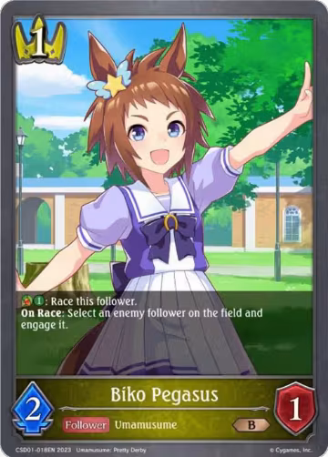 Biko Pegasus (CSD01-018EN), Ready, Set, Umamusume! — Shadowverse card price