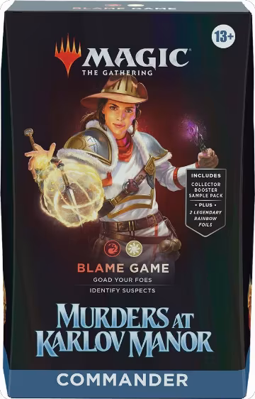 Murders at Karlov Manor Commander Deck - Blame Game, Commander: Murders at Karlov Manor — Magic sealed product price