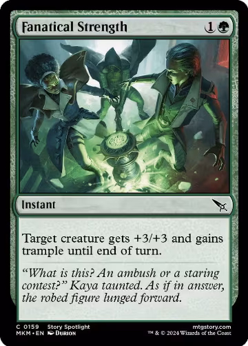 Fanatical Strength (159), Murders at Karlov Manor — Magic card price