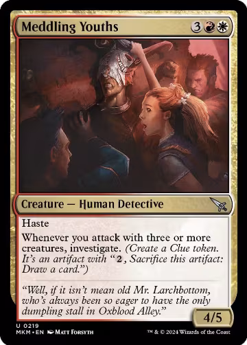Meddling Youths (219), Murders at Karlov Manor — Magic card price