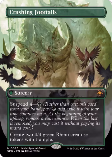 Crashing Footfalls (Borderless) (25), Special Guests — Magic card price