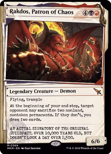 Rakdos, Patron of Chaos (Showcase) (0369) (369), Murders at Karlov Manor — Magic card price