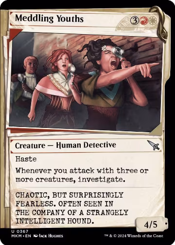 Meddling Youths (Showcase) (367), Murders at Karlov Manor — Magic card price