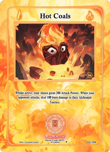 Hot Coals (EE-104), Eternal Echoes [1st Edition] — Akora card price