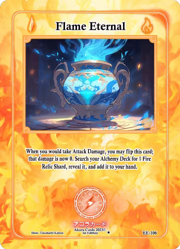 Flame Eternal (EE-106), Eternal Echoes [1st Edition] — Akora card price