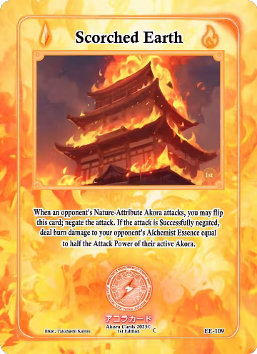 Scorched Earth (EE-109), Eternal Echoes [1st Edition] — Akora card price