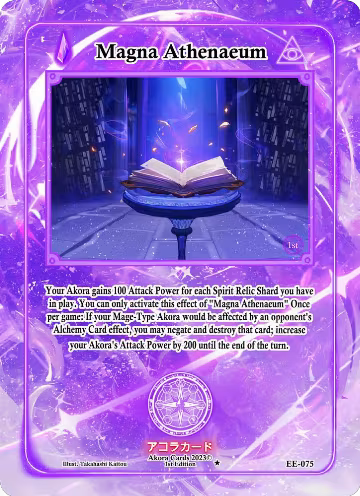 Magna Athenaeum (EE-075), Eternal Echoes [1st Edition] — Akora card price