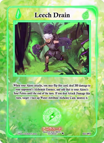 Leech Drain (EE-093), Eternal Echoes [1st Edition] — Akora card price