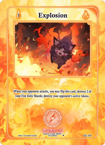 Explosion (EE-101), Eternal Echoes [1st Edition] — Akora card price