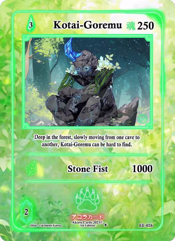 Kotai-Goremu (EE-026), Eternal Echoes [1st Edition] — Akora card price