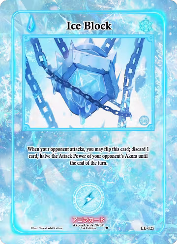 Ice Block (EE-125), Eternal Echoes [1st Edition] — Akora card price