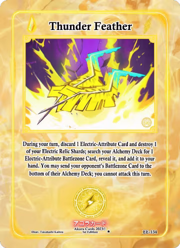 Thunder Feather (EE-134), Eternal Echoes [1st Edition] — Akora card price