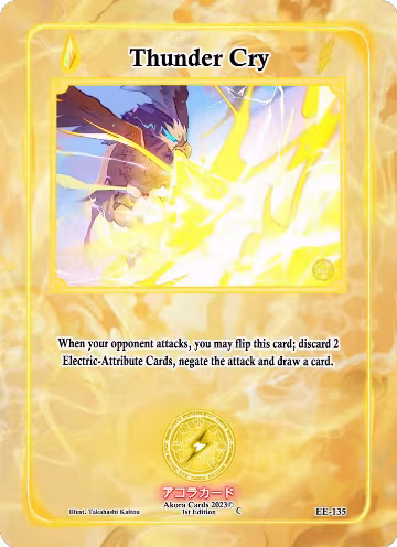 Thunder Cry (EE-135), Eternal Echoes [1st Edition] — Akora card price