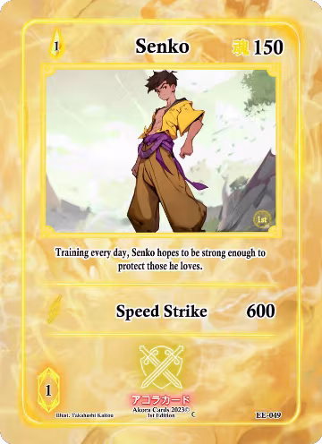 Senko (EE-049), Eternal Echoes [1st Edition] — Akora card price