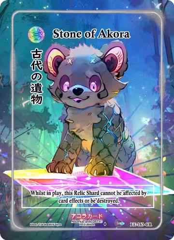 Stone of Akora (Character Rare) (EE-163-CR), Eternal Echoes [1st Edition] — Akora card price