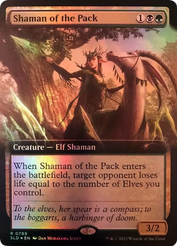 Shaman of the Pack (Extended Art) (789), Secret Lair Drop Series — Magic card price