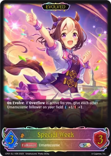 Special Week (Evolved) (SL) (CP01-SL11EN), Umamusume: Pretty Derby — Shadowverse card price