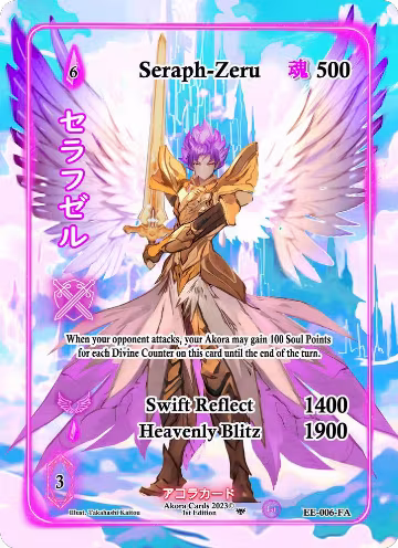 Seraph-Zeru (Full Art) (EE-006-FA), Eternal Echoes [1st Edition] — Akora card price