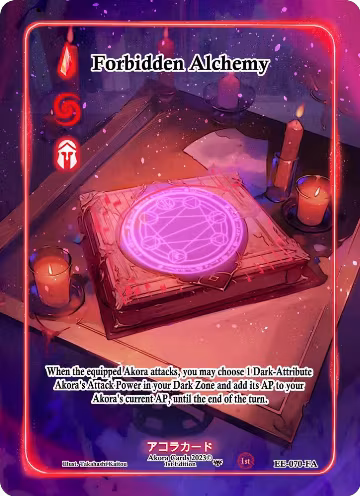 Forbidden Alchemy (Full Art) (EE-070-FA), Eternal Echoes [1st Edition] — Akora card price