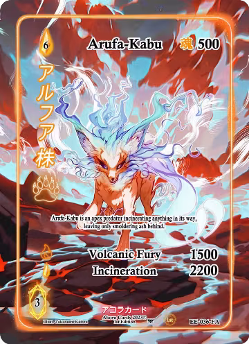 Arufa-Kabu (Full Art) (EE-036-FA), Eternal Echoes [1st Edition] — Akora card price