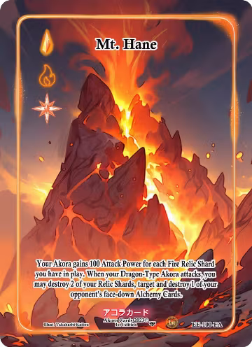 Mt. Hane (Full Art) (EE-100-FA), Eternal Echoes [1st Edition] — Akora card price