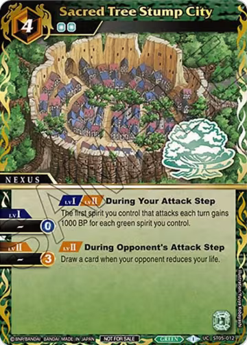 Sacred Tree Stump City (Finalist Card Set Vol. 3) (ST05-012), Launch & Event Promos — Battle Spirits card price