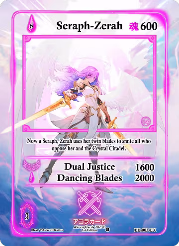 Seraph-Zerah (Extended Art) (EE-003-EX), Eternal Echoes [1st Edition] — Akora card price